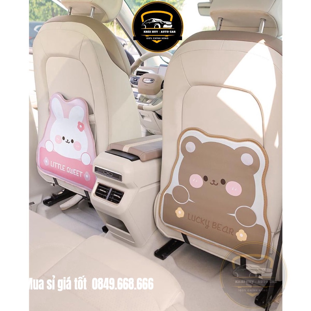 Tấm Đệm Lót Sau Lưng Ghế Xe Hơi, Chống Đạp Và Trầy Xước Tiện Dụng Họa Tiết Hoạt Hình Dễ Thương - Khải Huy Scar