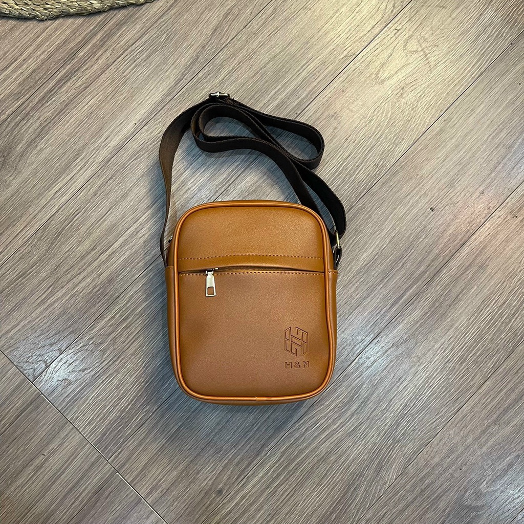 Túi đeo chéo da PU thời trang nam cao cấp phong cách tối giản