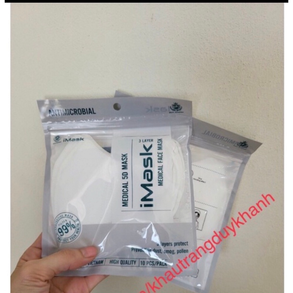Khẩu trang 5D Duy Khánh công nghệ NHẬT 4 lớp chống bụi mịn và kháng khuẩn - Khẩu trang cá nhân 5D Duy Khánh