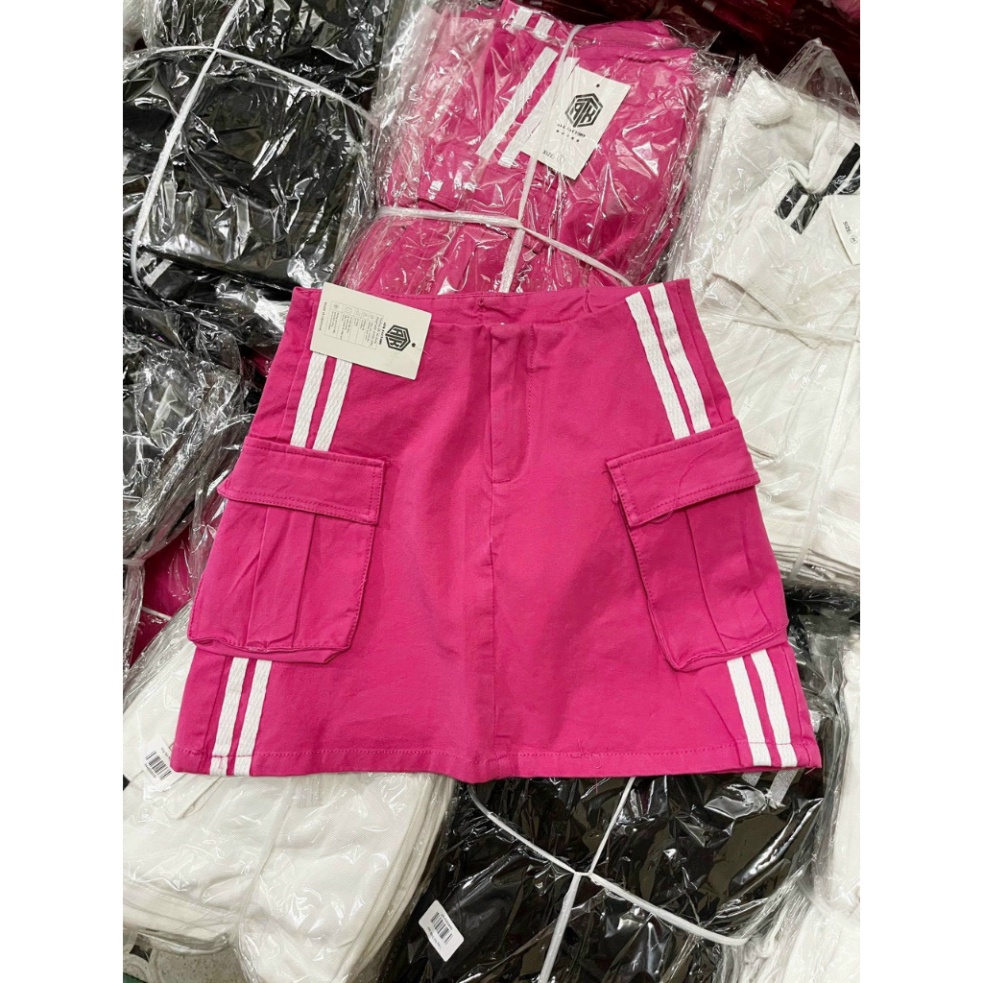 Chân váy nữ, chân váy túi hộp 2 sọc nữ kaki size S M L SKUCV-43C sheboutique90