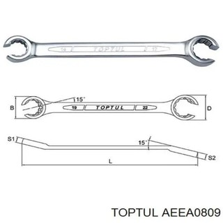 Cờ lê mở ống dầu toptul aeea toptul