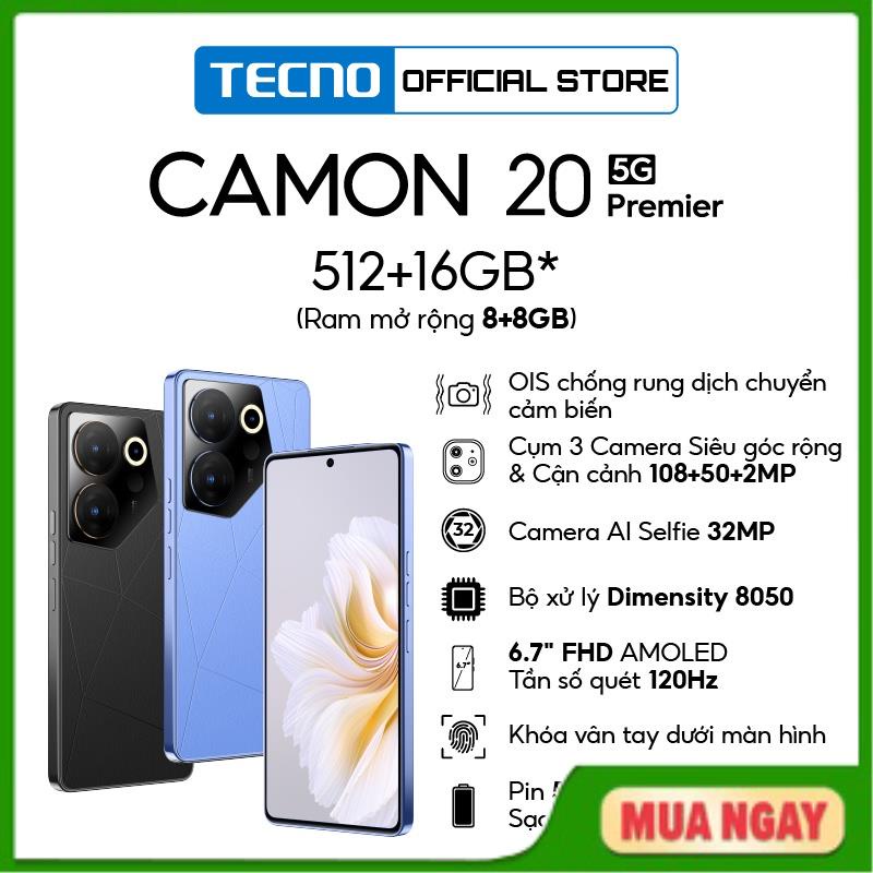 Điện Thoại Tecno Camon 20 Premier 5G - 8Gb/512Gb Máy Chiến Game Mượt Chụp Ảnh Đẹp Bh 12 Tháng Và Lỗi 1 Đổi 1