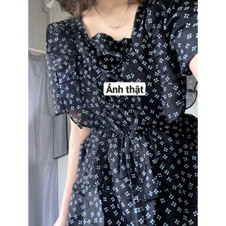 Đầm thắt eo hoa nhí đáng yêu