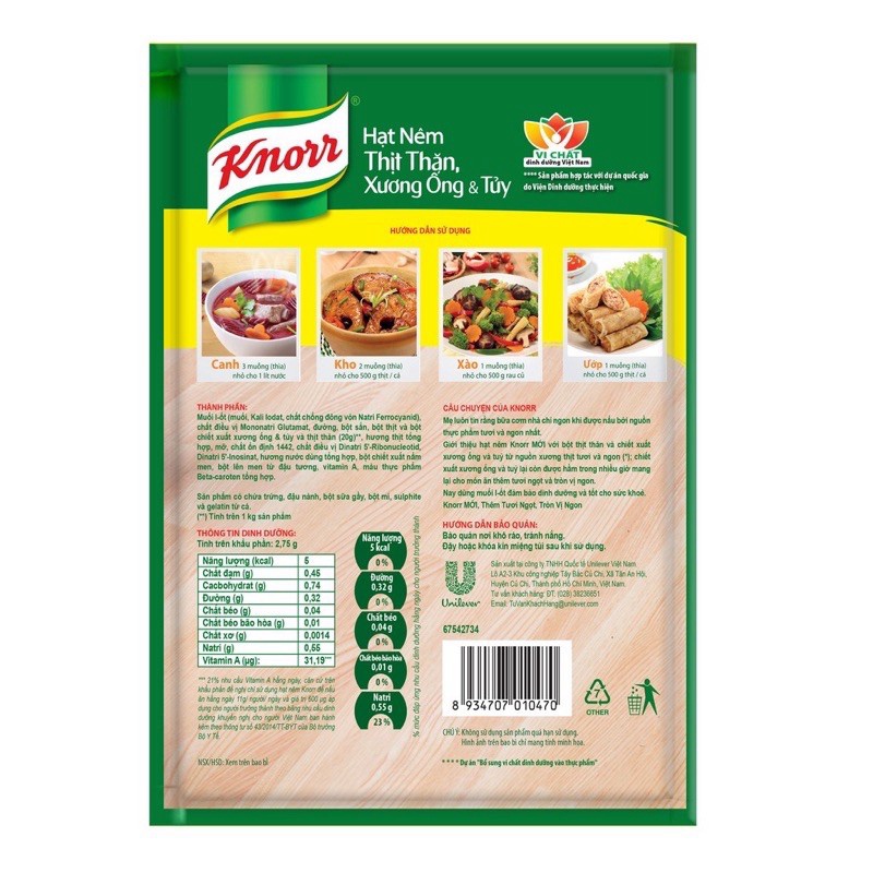 Hạt Nêm Knorr 900g hatnem