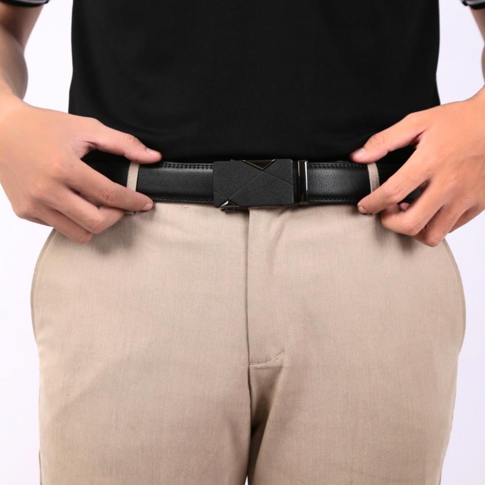 Dây nịt thắt lưng nam ,dây lưng nam da bò thật 2 lớp khoá tự động công sở quà tặng cho nam giới PADAS