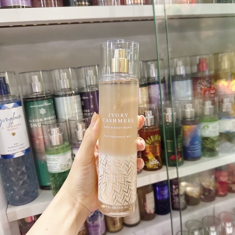 Auth_Fullsize IVORY CASHMERE| TOGETHER WEATHER |  - XỊT THƠM BODY MIST DƯỠNG THỂ BATH & BODY WORKS USA