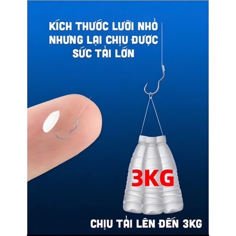 Lưỡi câu cá lật tự động chất liệu titan manga siêu cứng