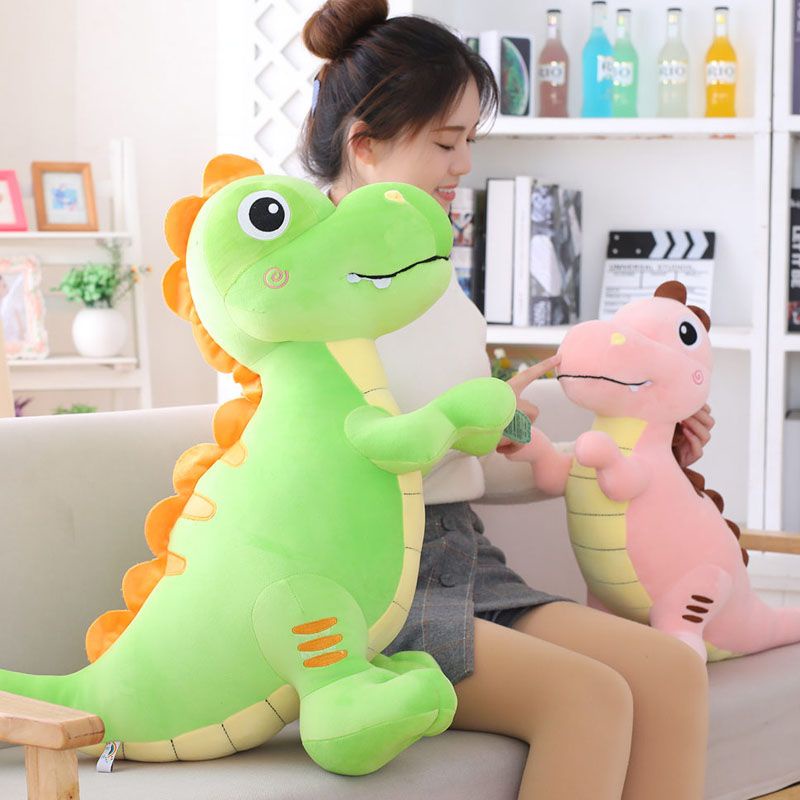 Gối Ôm Nhồi Bông Dáng Dài Hình Khủng long Dễ Thương