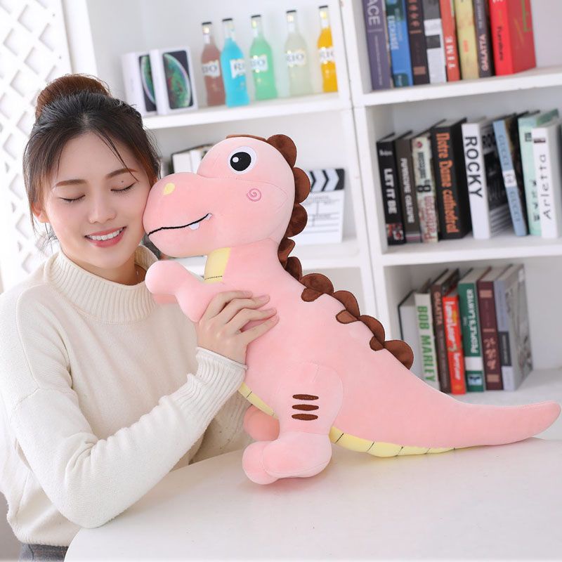 Gối Ôm Nhồi Bông Dáng Dài Hình Khủng long Dễ Thương