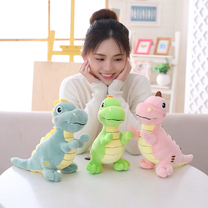 Gối Ôm Nhồi Bông Dáng Dài Hình Khủng long Dễ Thương