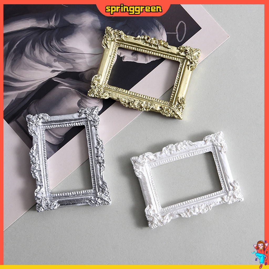 Bộ 2 Khung Ảnh Mini Phong Cách Cổ Điển Tinh Tế Dùng Làm Quà Tặng / Trang Sức