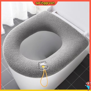 (SPRINGGREEN) Vỏ Bọc Bảo Vệ Bệ Ngồi Bồn Cầu Families Dễ Vệ Sinh Giữ Ấm Tiện Dụng