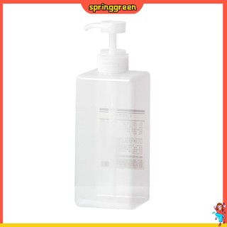 (SPRINGGREEN) Bình rỗng đựng dầu gội/ sữa tắm 650ml tiện dụng có thể tái sử dụng