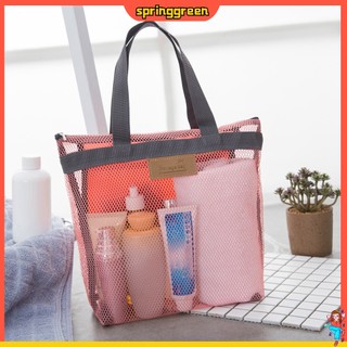 (SPRINGGREEN) Túi lưới đựng đồ đi bơi/ đi biển có khóa kéo tiện lợi thời trang dành cho nữ