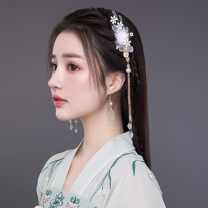 Phụ Kiện Khăn Choàng Mặt Che Phủ Mặt Phối Tua Rua Phong Cách Cổ Điển Cho Nữ