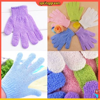 (SPRINGGREEN) Găng Tay Tắm Tẩy Tế Bào Chết Mát Xa Cho Spa Tiện Dụng
