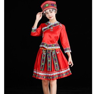 Bộ Trang Phục Dân Tộc Phong Cách Dân Tộc Miao Cho Nữ