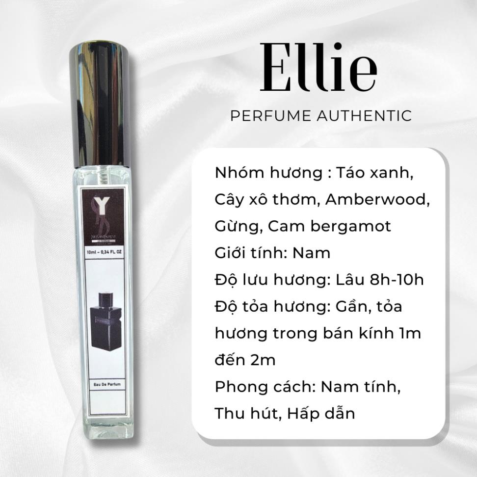 Nước Hoa Nam Ysl Y For Men Edp Edt 10Ml Dầu Thơm Lưu Hương Lâu Nam Tính, Thu Hút, Hấp Dẫn - Ellie Perfume Authentic .