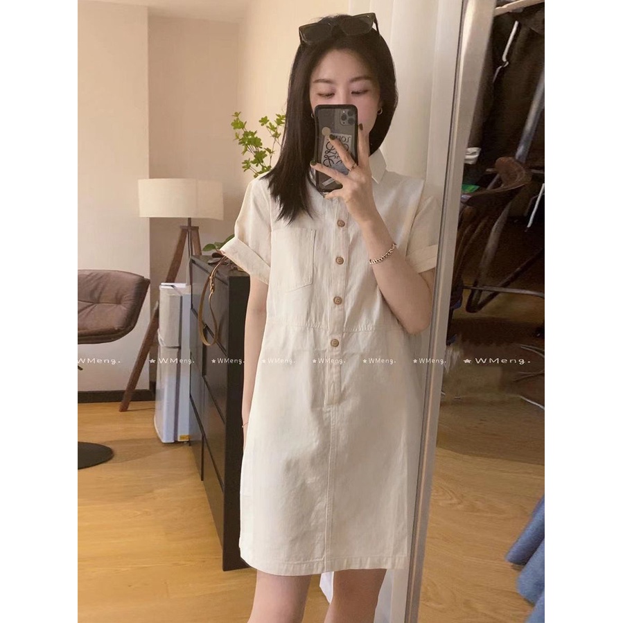 Hàng Mới Về Mới Đầm Sơ Mi Cổ polo Dáng Ôm Phong Cách Châu Âu Thời Trang Xuân Thu Cao Cấp Cho Nữ