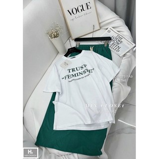 Set bộ áo thun phối chân váy dáng dài