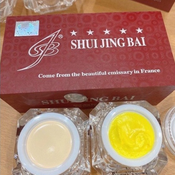 Sét kem nám tàn nhang, dưỡng trắng sáng da Shui Jing Bai 20g x2, Kem dưỡng da an toàn (Hàng chuẩn loại 1)