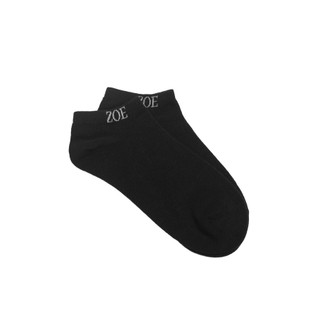 Đôi tất ngắn nam nữ trơn màu đen chất liệu cotton mềm mịn êm chân thoáng mát | Zoe Official 