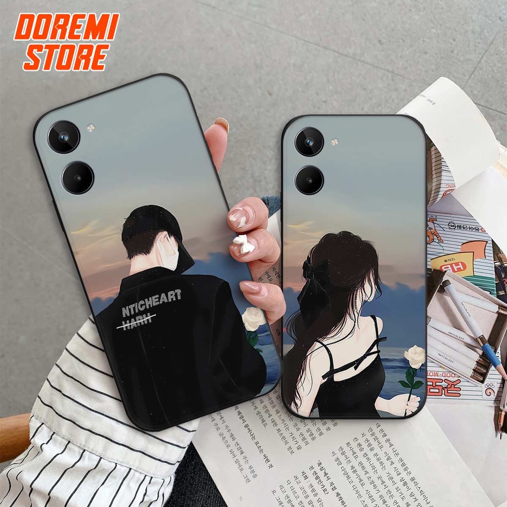 Ốp lưng TPU Realme Realme 10 4G cặp đôi dễ thương, ốp silicon TPU dẻo rẻ đẹp