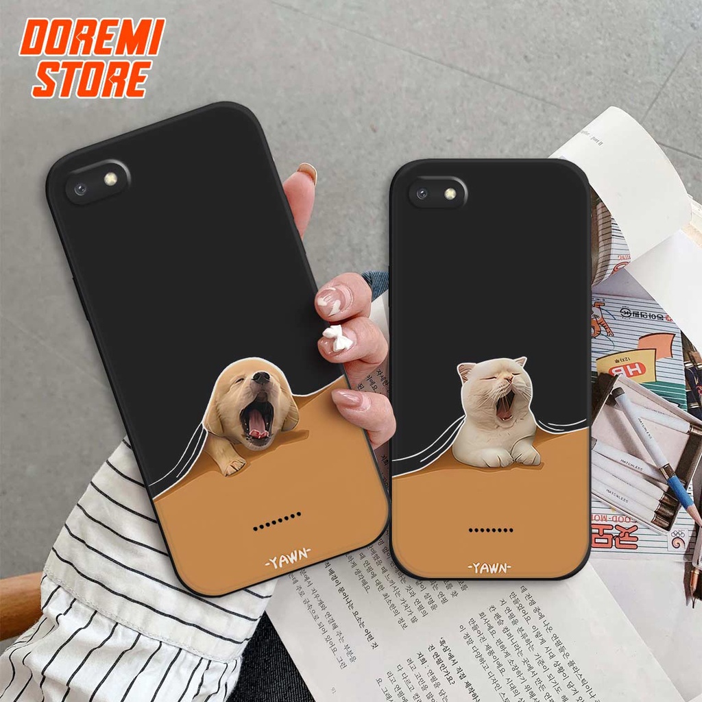 Ốp lưng TPU Xiaomi Redmi 4A / 5A / 6A cặp đôi chó mèo lười, ốp silicon TPU dẻo rẻ đẹp