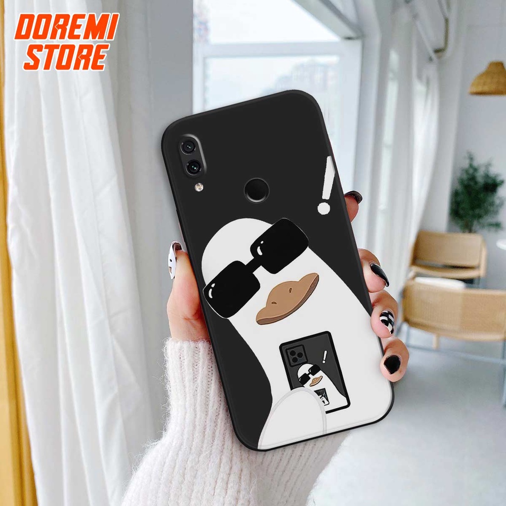Ốp lưng TPU Xiaomi Redmi Note 7 7s chú vịt đeo kính dễ thương, ốp silicon TPU dẻo rẻ đẹp