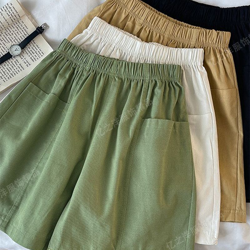 Jiashucheng Quần Short Yếm Ống Rộng Phong Cách Hàn Quốc Thời Trang Mùa Hè Hàng Mới Dành Cho Bạn Nữ