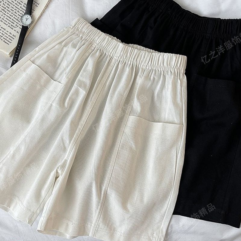 Jiashucheng Quần Short Yếm Ống Rộng Phong Cách Hàn Quốc Thời Trang Mùa Hè Hàng Mới Dành Cho Bạn Nữ