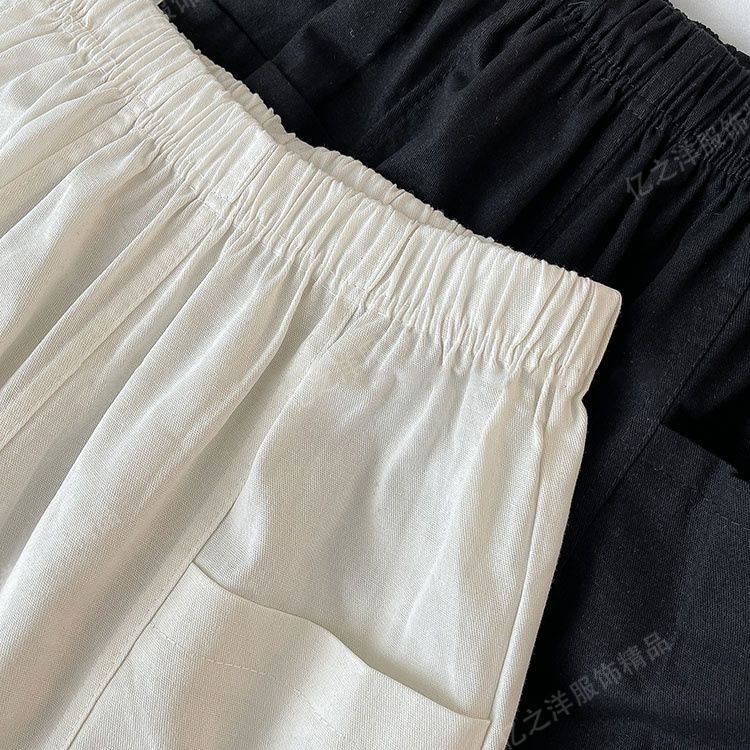 Jiashucheng Quần Short Yếm Ống Rộng Phong Cách Hàn Quốc Thời Trang Mùa Hè Hàng Mới Dành Cho Bạn Nữ