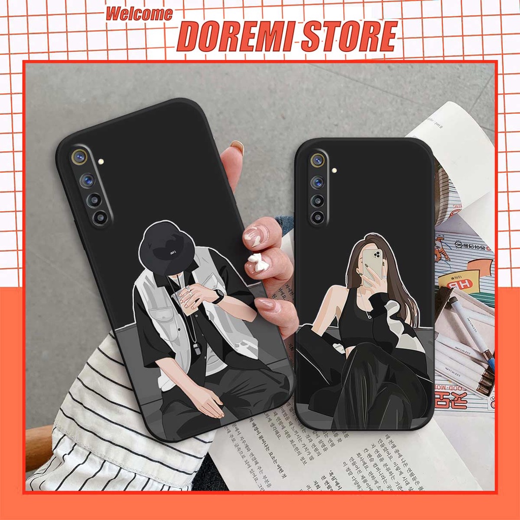 Ốp lưng TPU Realme 6 / 6 Pro cặp đôi style thời trang, ốp silicon TPU dẻo rẻ đẹp