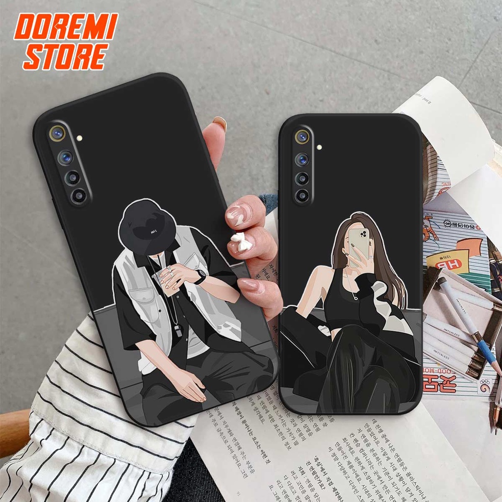 Ốp lưng TPU Realme 6 / 6 Pro cặp đôi style thời trang, ốp silicon TPU dẻo rẻ đẹp