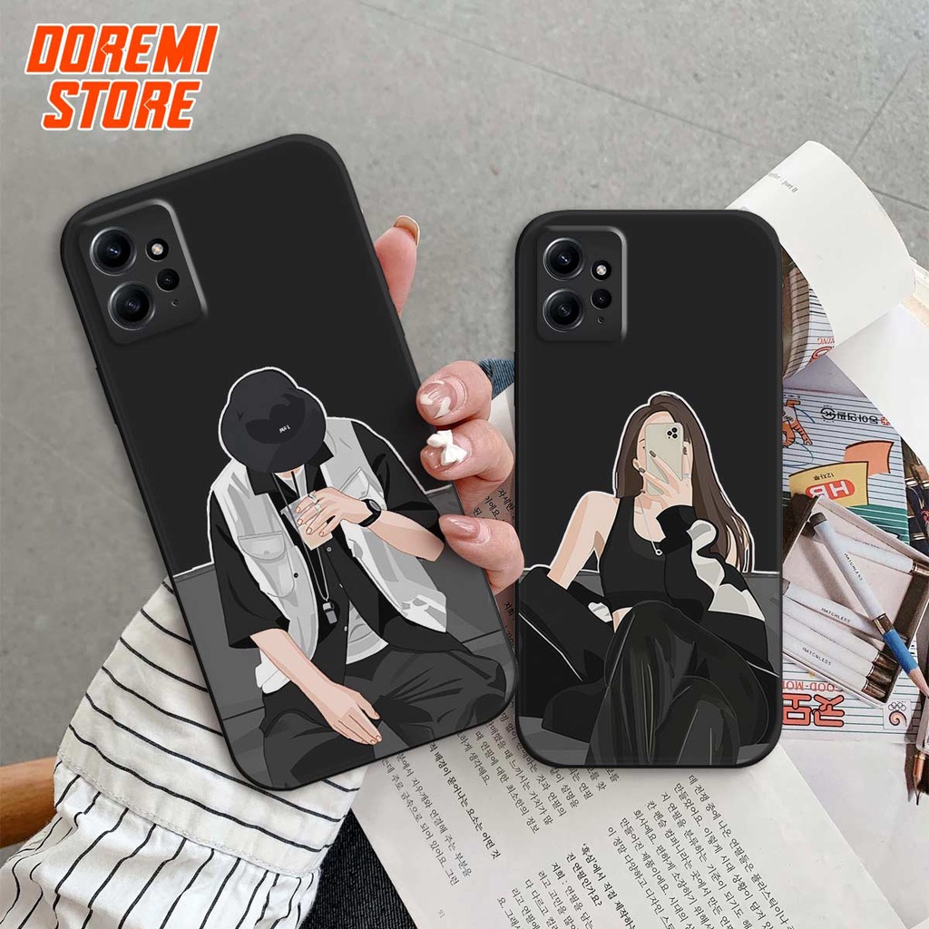 Ốp lưng TPU Xiaomi Redmi Note 12 4G / Note 12 Pro / Note 12 5G cặp đôi style thời trang, ốp silicon TPU dẻo rẻ đẹp