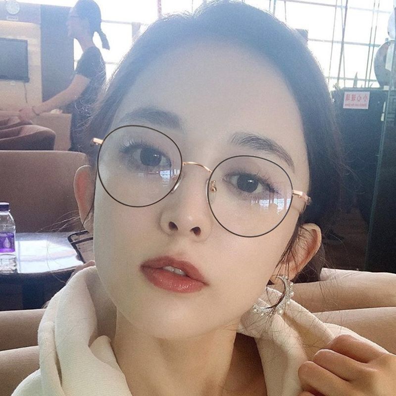 Kính Mát Gọng Tròn Chống Tia Bức Xạ Thời Trang