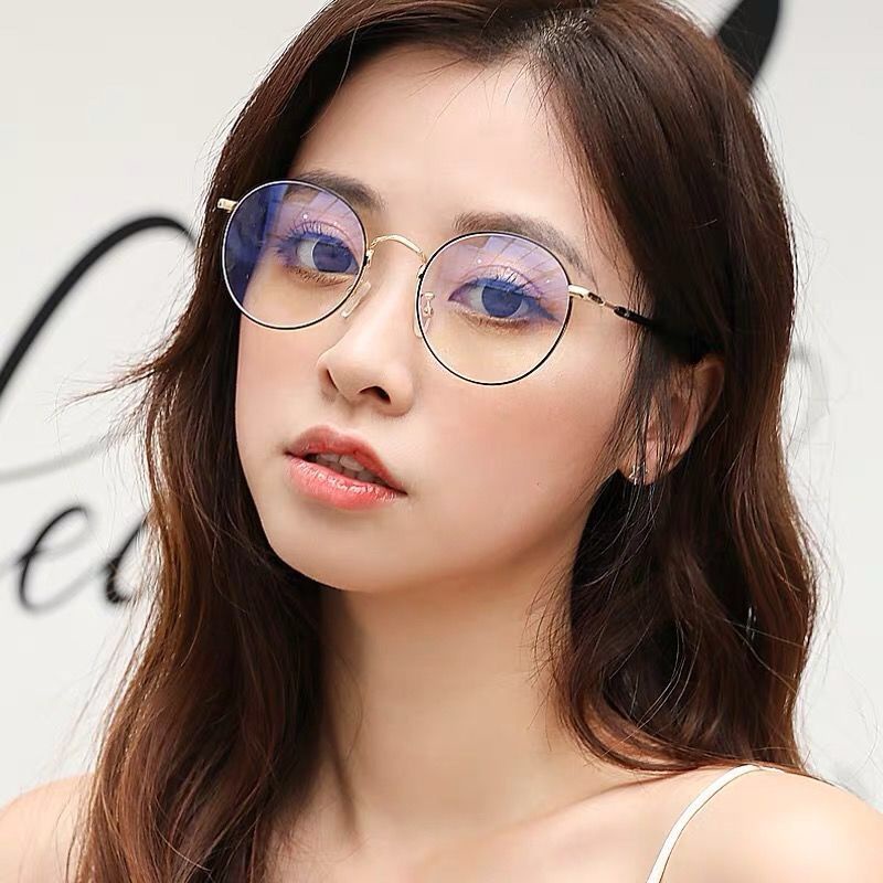 Kính Mát Gọng Tròn Chống Tia Bức Xạ Thời Trang