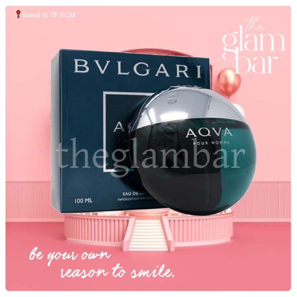 𝐭𝐡𝐞𝐠𝐥𝐚𝐦𝐛𝐚𝐫 ★ Nước Hoa Nam Chính Hãng Bvlgari Aqva Pour Homme 100ml full seal (như hình tự chụp)