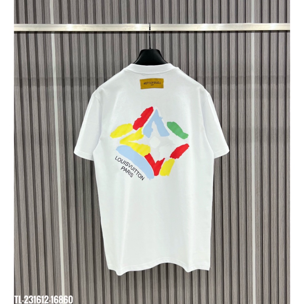 ÁO THUN LOUIS VUITTON RAINBOW , ÁO THUN LV 7 MÀU LOGO NAM NỮ UNISEX