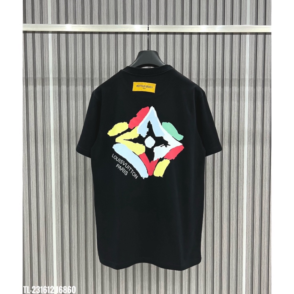 ÁO THUN LOUIS VUITTON RAINBOW , ÁO THUN LV 7 MÀU LOGO NAM NỮ UNISEX