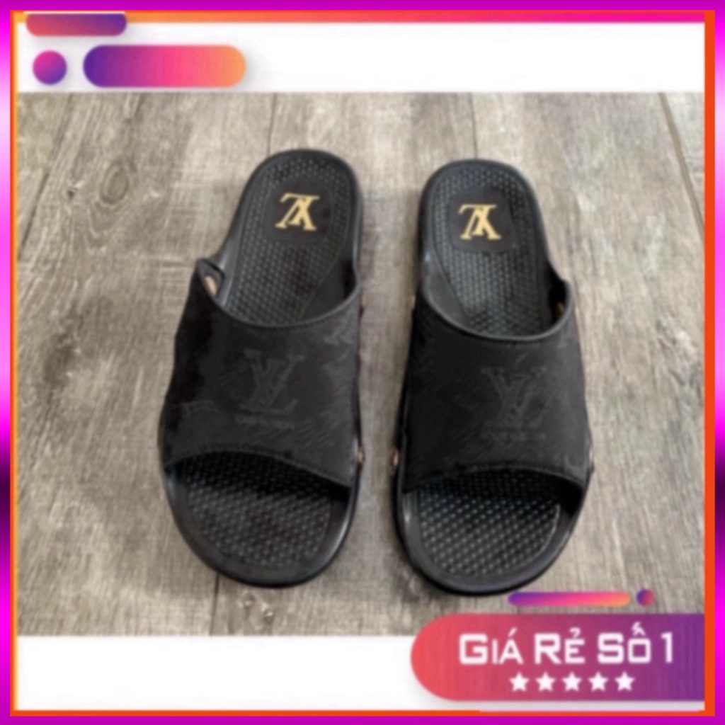 Dép LV quai ngang sục cao cấp - Dép Lê LV Cao Cấp Rẻ Nhất Shopeee Xmenshop