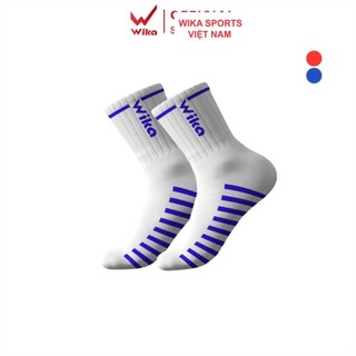 Freeship. tất đá bóng wika basic kẻ chất liệu dệt kim dày dặn, mềm mại, co giãn tốt và thoáng khí tatbasic