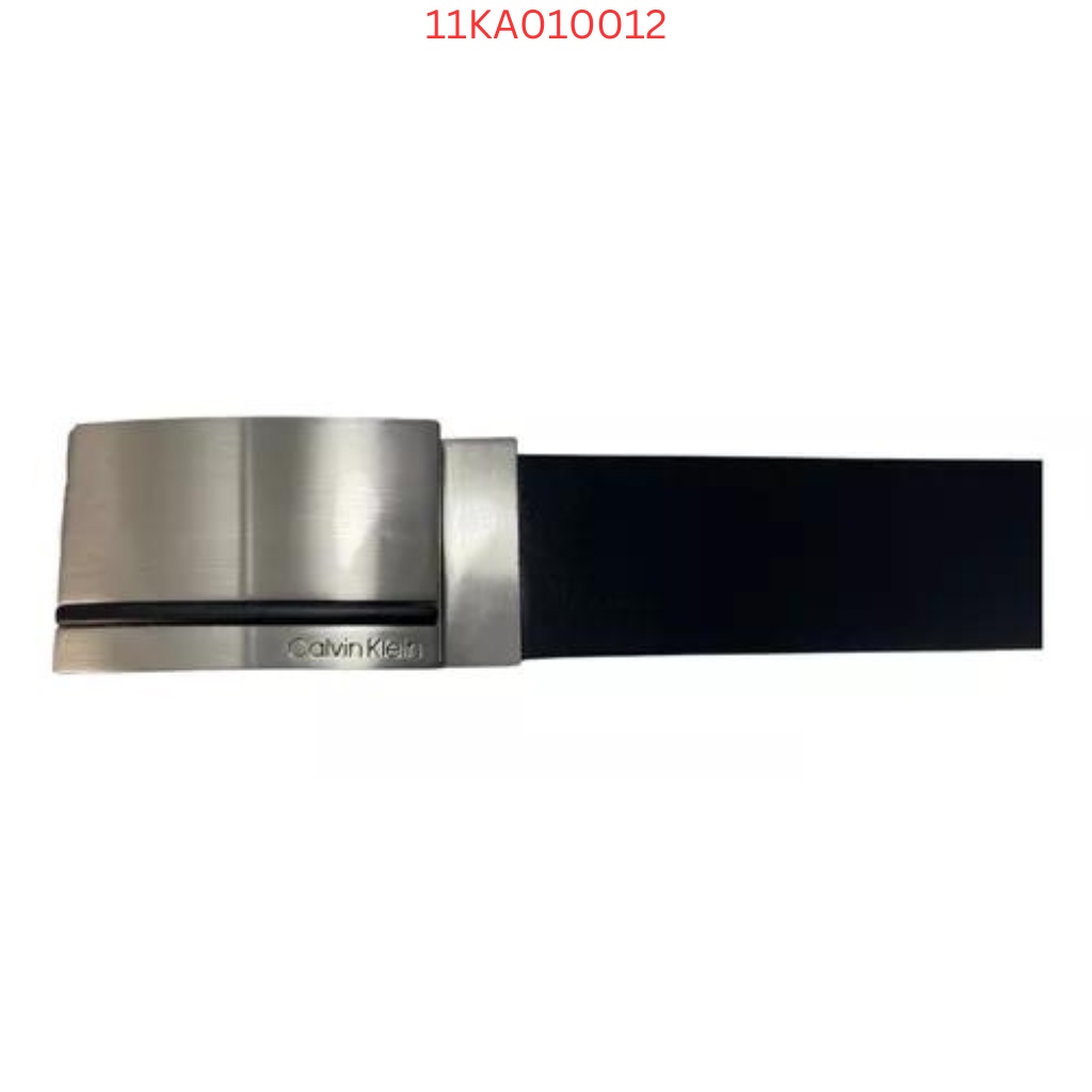 Dây Nịt Đen Mặt Bạc Nguyên Mặt Viền Đen Calvin Klein - New - 11KA010012