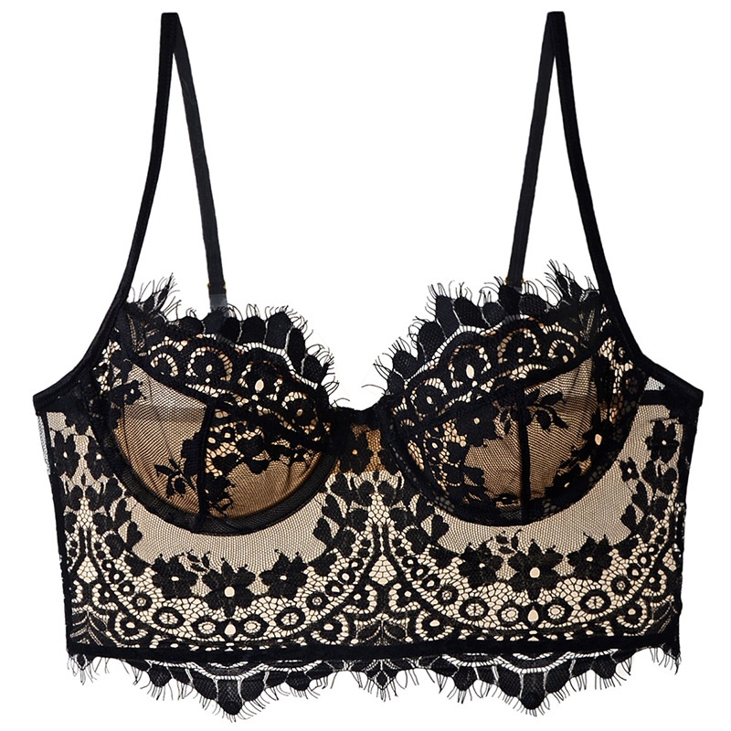 Áo bra corset bralette ren mềm nâng ngực có gọng mút sexy sang chảnh