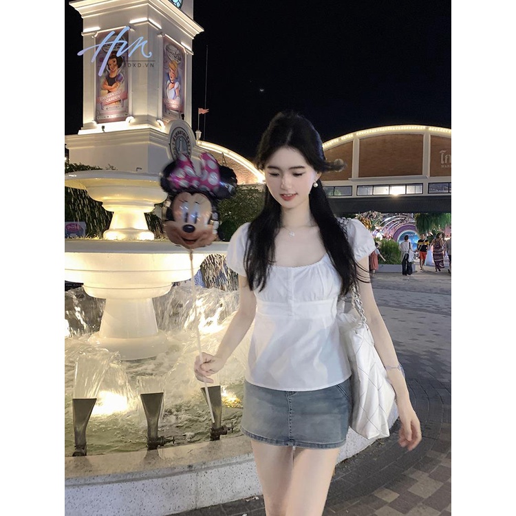 Áo Sơ Mi Trắng Phong Cách Thời Trang Mùa Hè Hàng Mới 2023