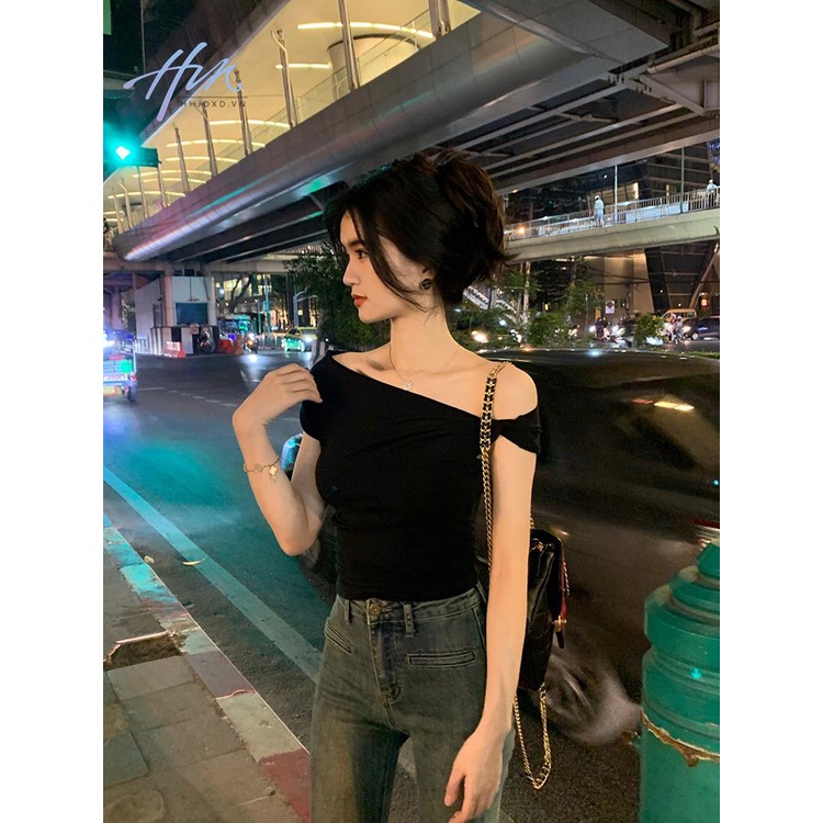 Áo Thun Thiết Kế Mới Mùa Hè 2023 Phong Cách Niche Dành Cho Nữ