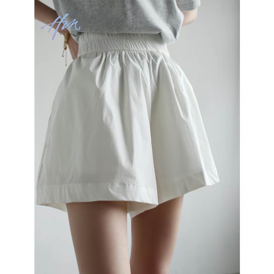 Quần Culottes Ống Rộng Màu Trắng Thời Trang Mùa Hè Pháp 2023 Cho Nữ