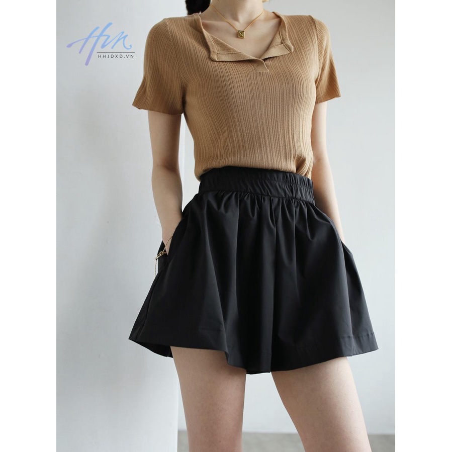 Quần Culottes Ống Rộng Màu Trắng Thời Trang Mùa Hè Pháp 2023 Cho Nữ