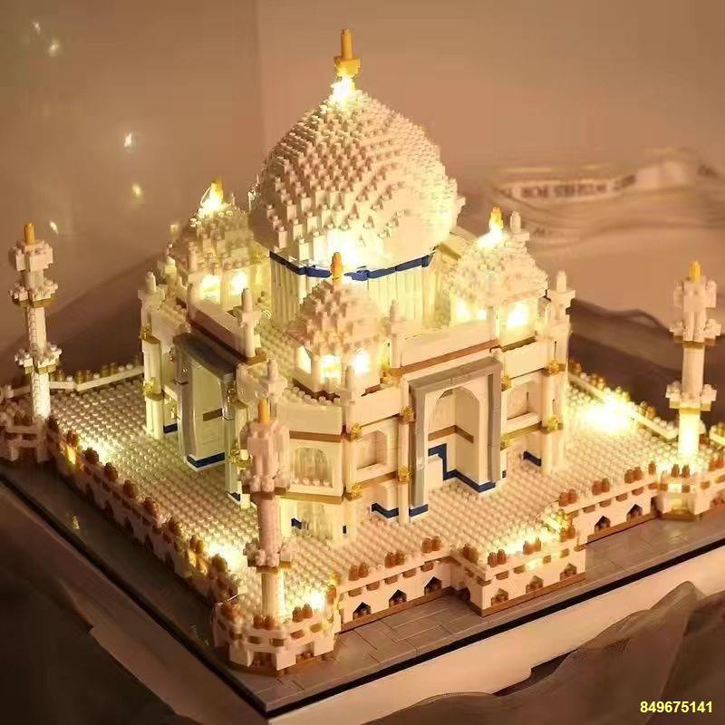 🌈Tương thích với các khối xây dựng LEGO Lâu đài Taj Mahal Disney dành cho người lớn Đồ chơi lắp ráp hạt vi mô lớn