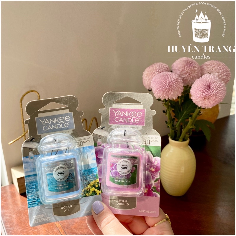 Sáp thơm treo xe hơi oto hãng Yankee Candle USA mùi hương mới